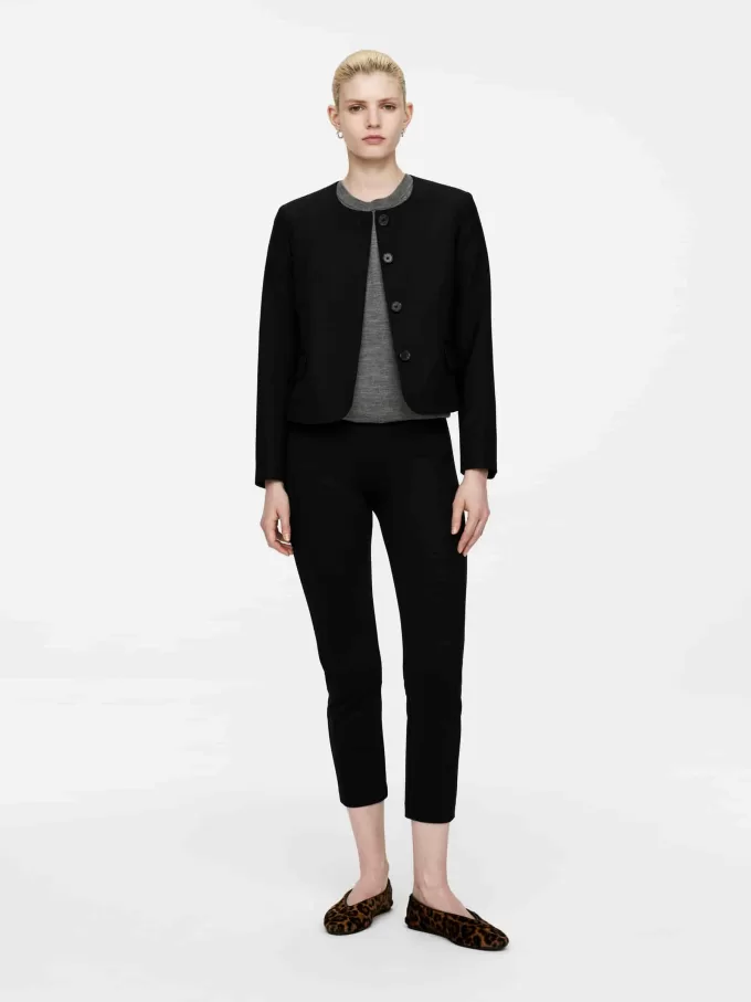 Kragenlose Jacke Kragenlose Jacke