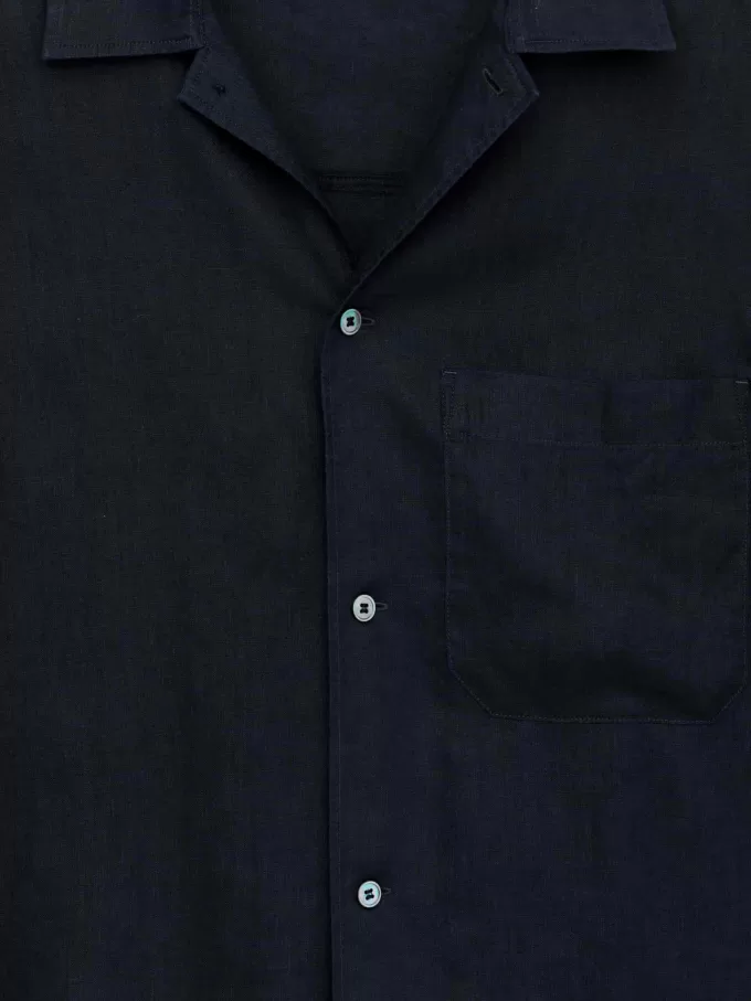 Kurzärmliges Leinenhemd Kurzärmliges Leinenhemd