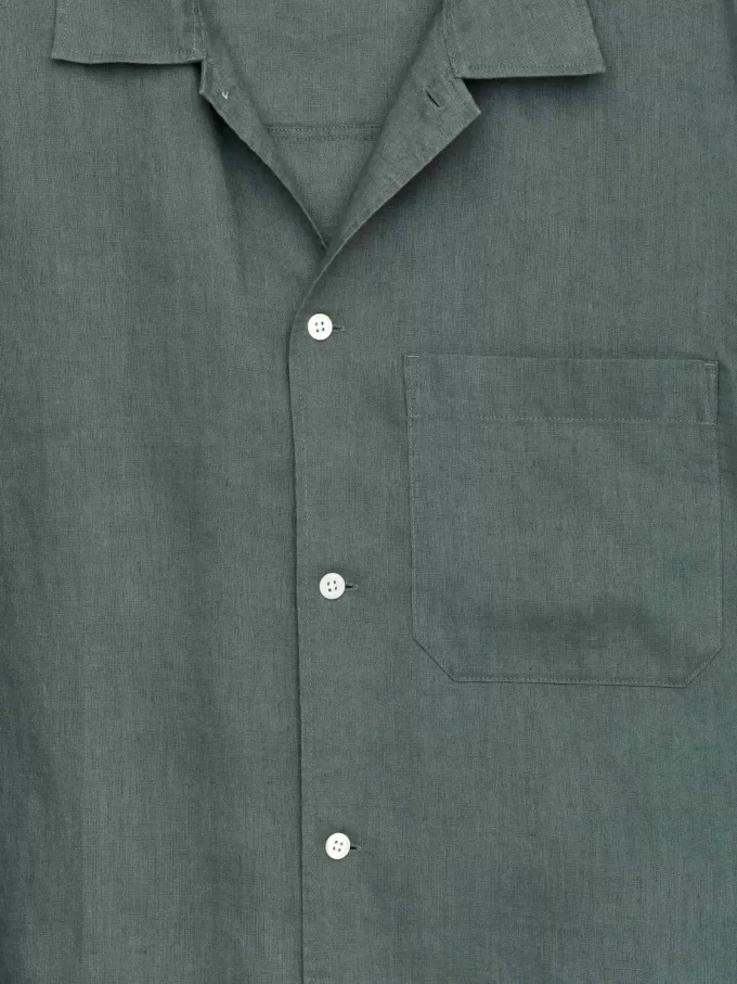Kurzärmliges Leinenhemd Kurzärmliges Leinenhemd