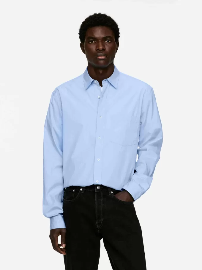 Lässiges Popeline-Hemd Lässiges Popeline-Hemd