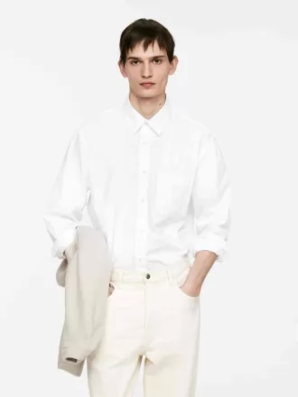 Lässiges Popeline-Hemd