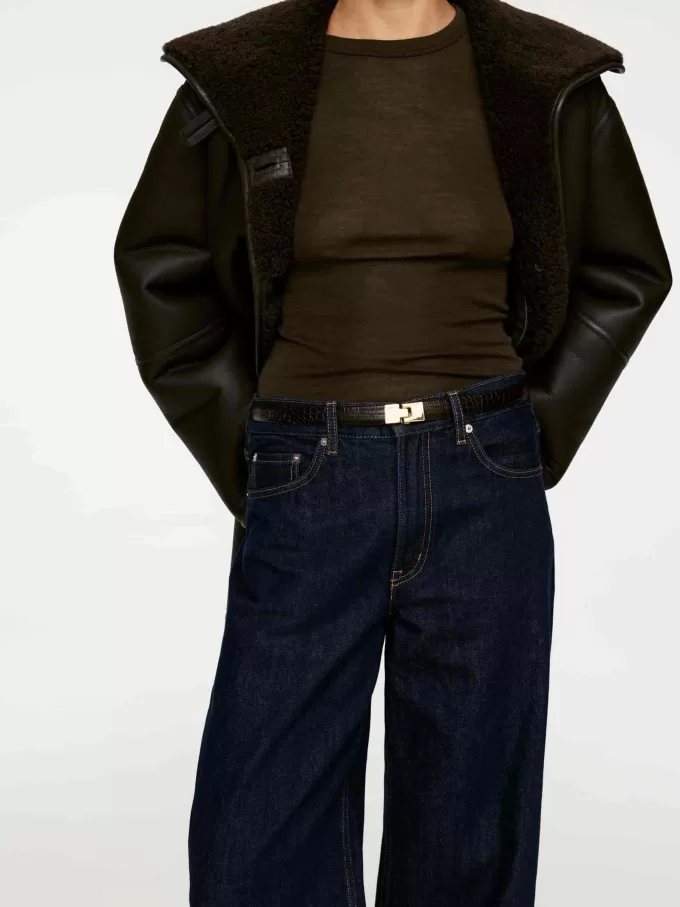 Langärmliges Merino-Top