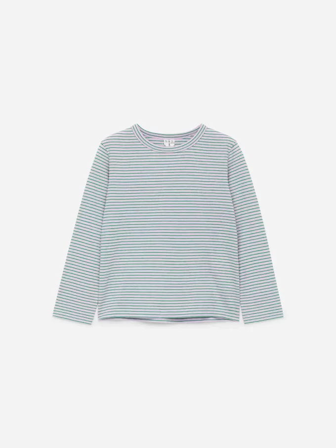 Langärmliges T-Shirt aus Baumwolle Langärmliges T-Shirt aus Baumwolle