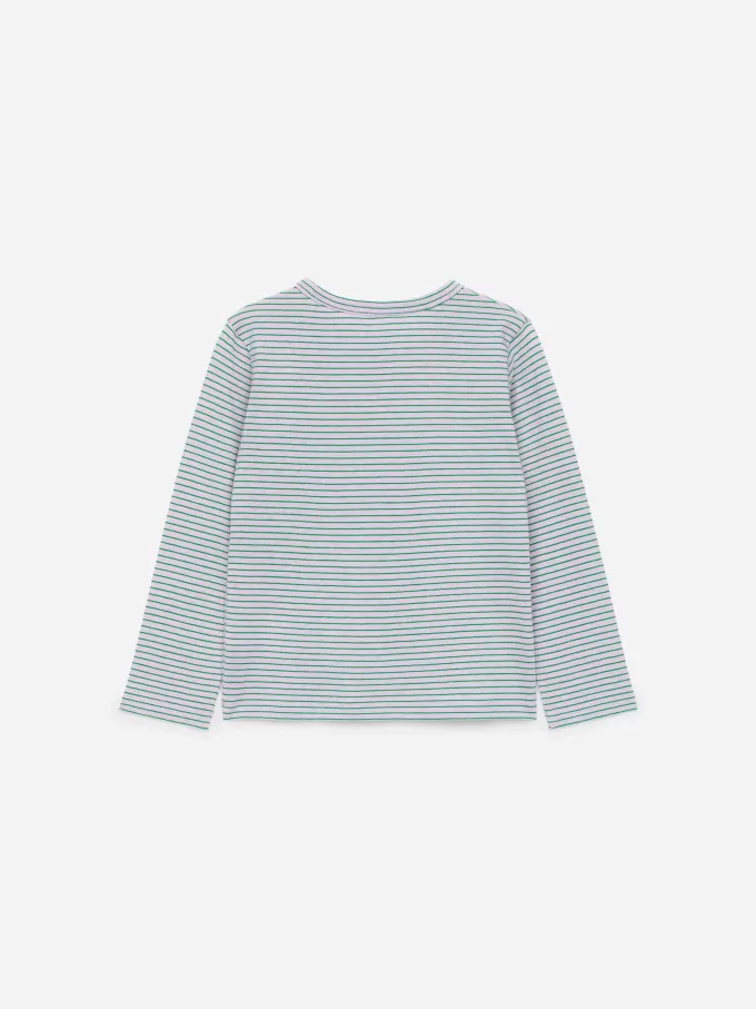 Langärmliges T-Shirt aus Baumwolle Langärmliges T-Shirt aus Baumwolle