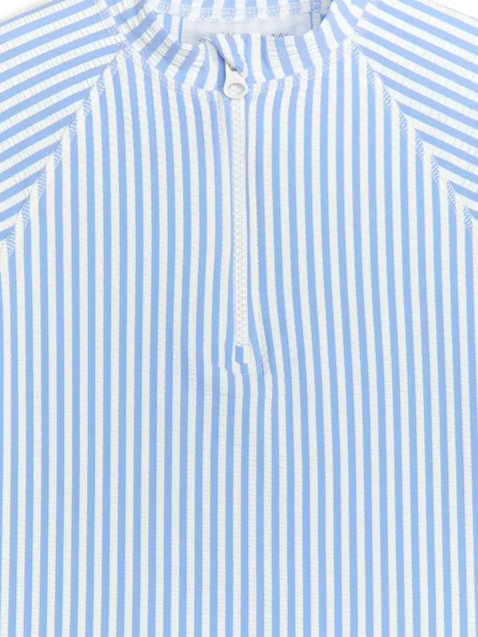 Langärmliges UV-Seersucker-Oberteil Langärmliges UV-Seersucker-Oberteil