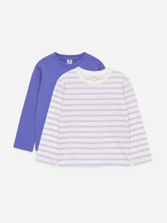 Langarm-T-Shirt im 2er-Set