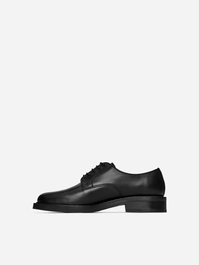 Leder-Derby-Schuhe Leder-Derby-Schuhe