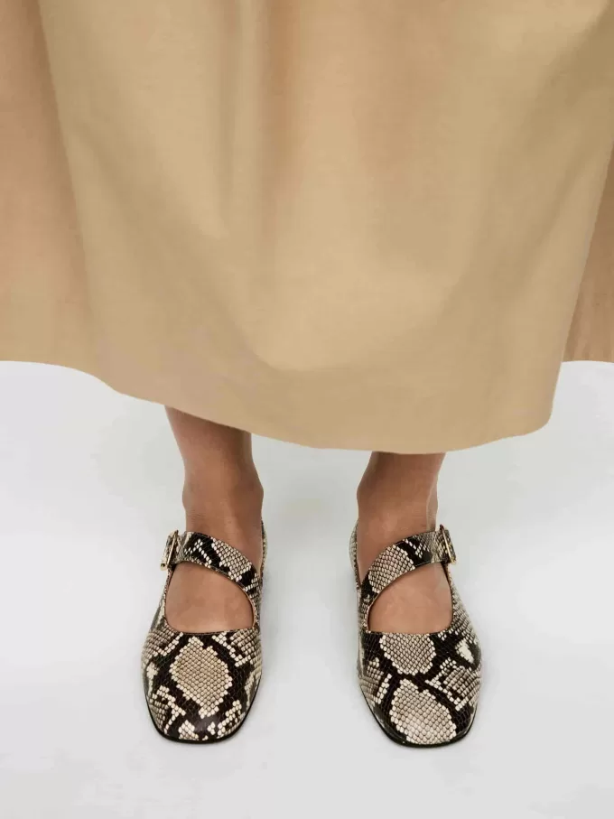 Leder-Mary-Jane-Flats Leder-Mary-Jane-Flats
