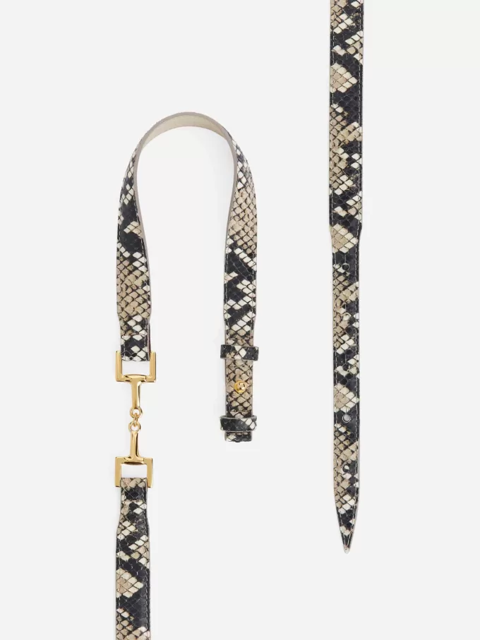 Ledergürtel mit Horsebit-Schnalle