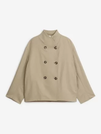 Leinen-Baumwolljacke