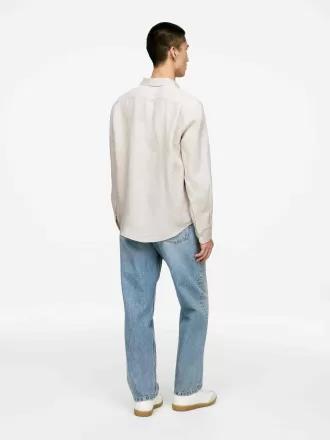 Leinenhemd mit normaler Passform