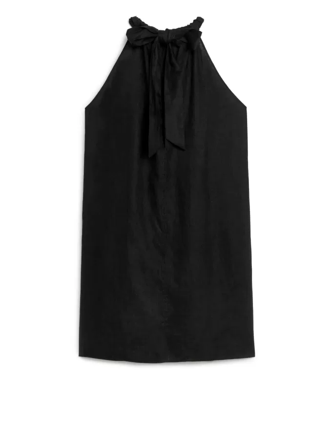 Leinenkleid mit Schleife Leinenkleid mit Schleife