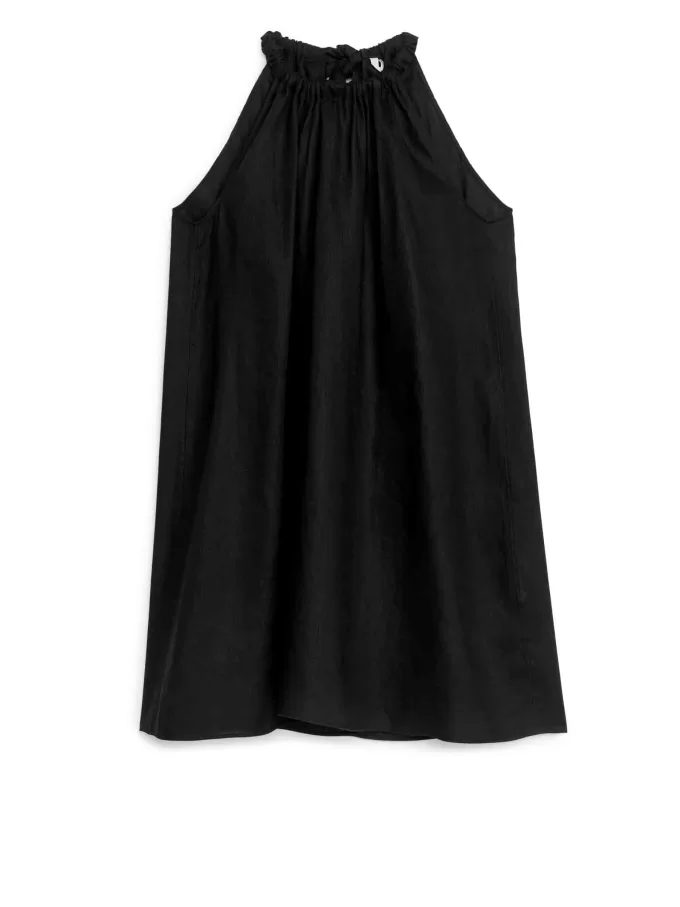 Leinenkleid mit Schleife Leinenkleid mit Schleife