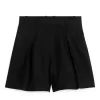 Leinenshorts mit hoher Taille Leinenshorts mit hoher Taille