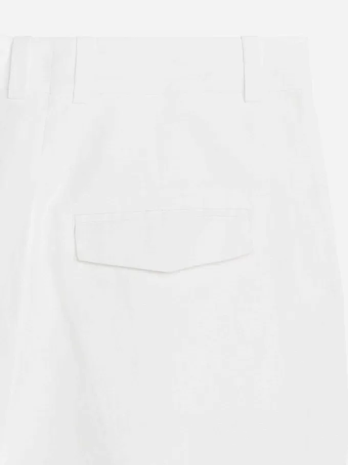 Leinenshorts mit hoher Taille Leinenshorts mit hoher Taille