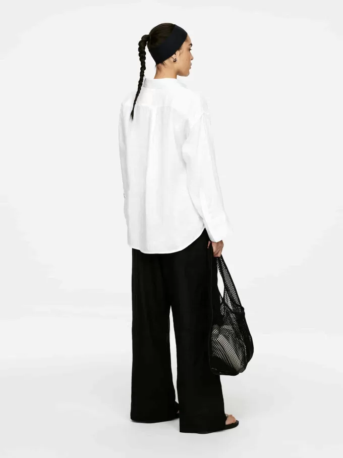 Lockeres Leinenhemd Lockeres Leinenhemd