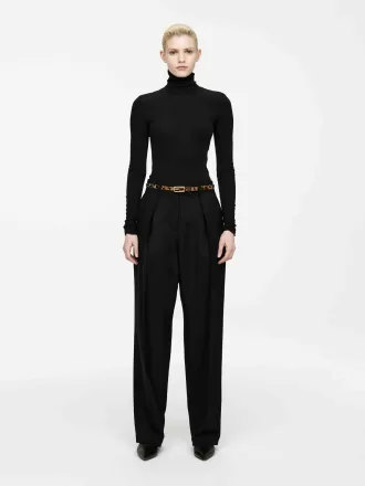 Maßgeschneiderte Hose mit hoher Taille Maßgeschneiderte Hose mit hoher Taille