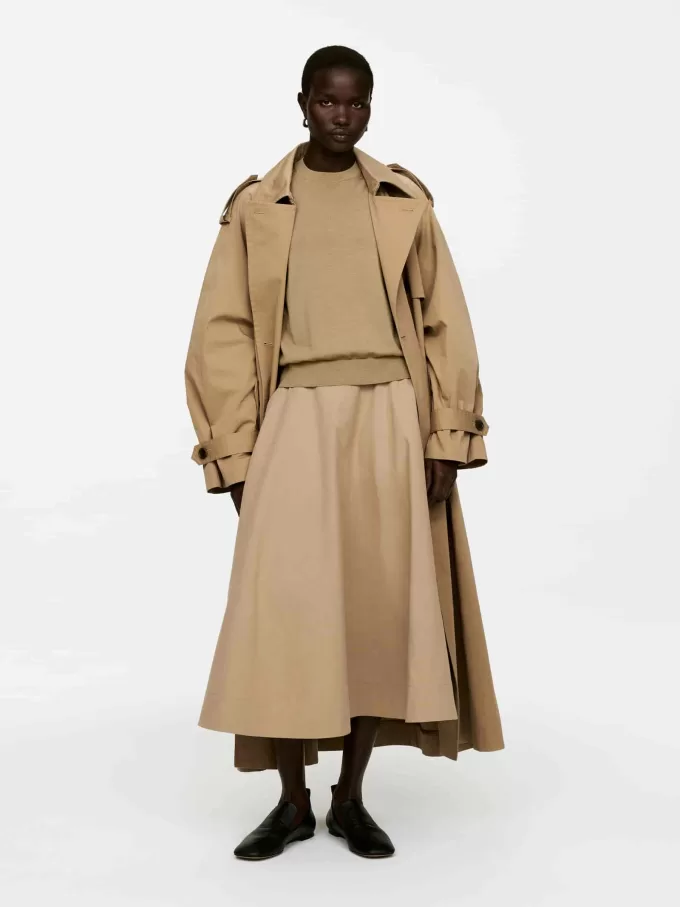 Maxirock aus Popeline