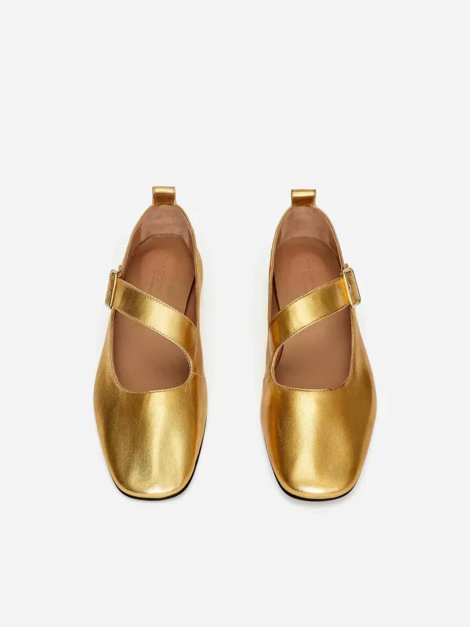 Metallic-Mary-Jane-Flats Metallic-Mary-Jane-Flats