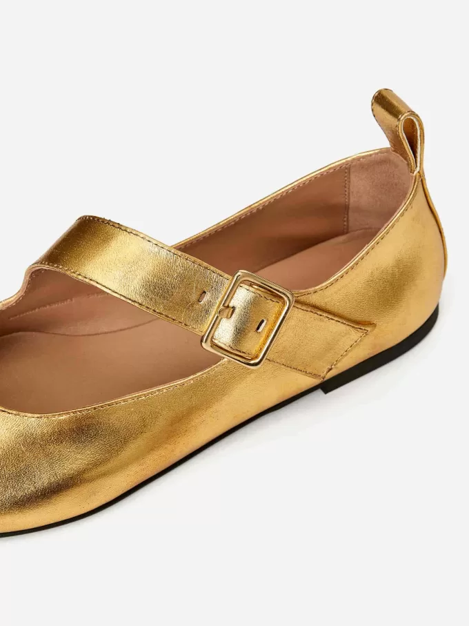 Metallic-Mary-Jane-Flats Metallic-Mary-Jane-Flats