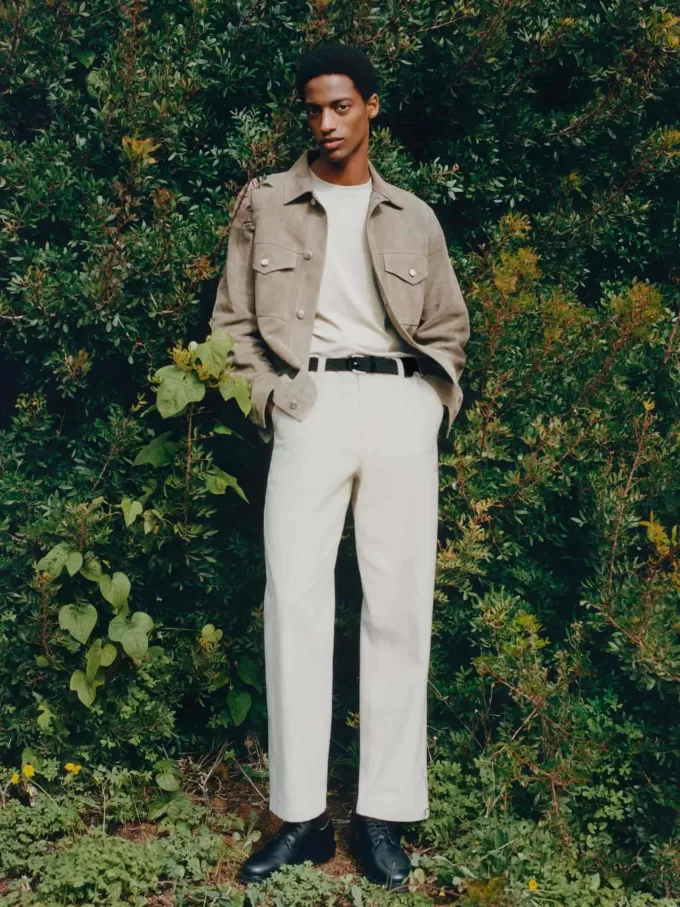 Geflochtener Gürtel mit Lederbesatz Geflochtener Gürtel mit Lederbesatz