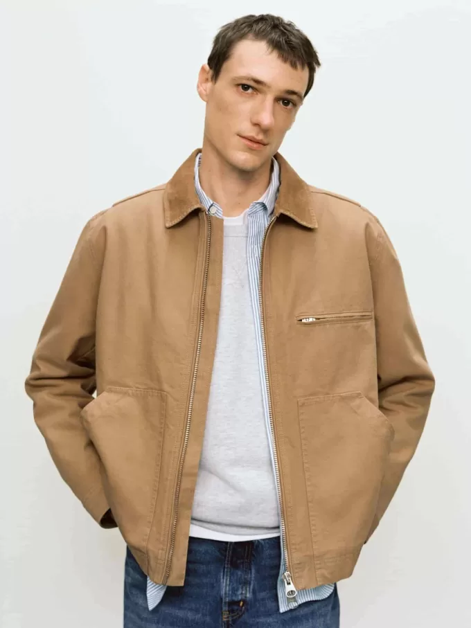 Baumwoll-Canvas-Jacke