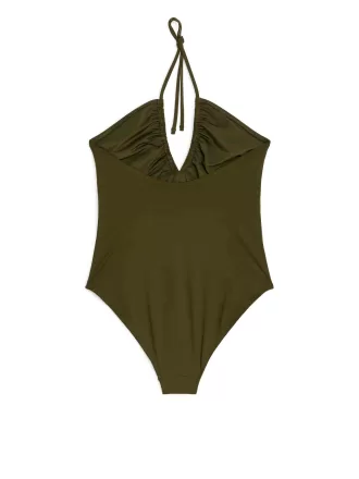 Neckholder-Badeanzug