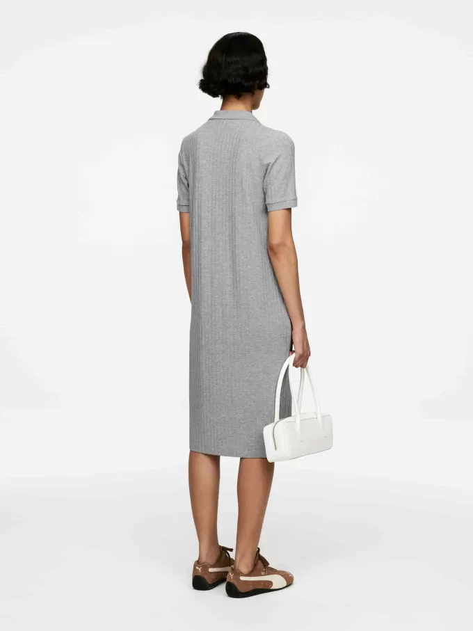 Polokleid aus Rippstrick
