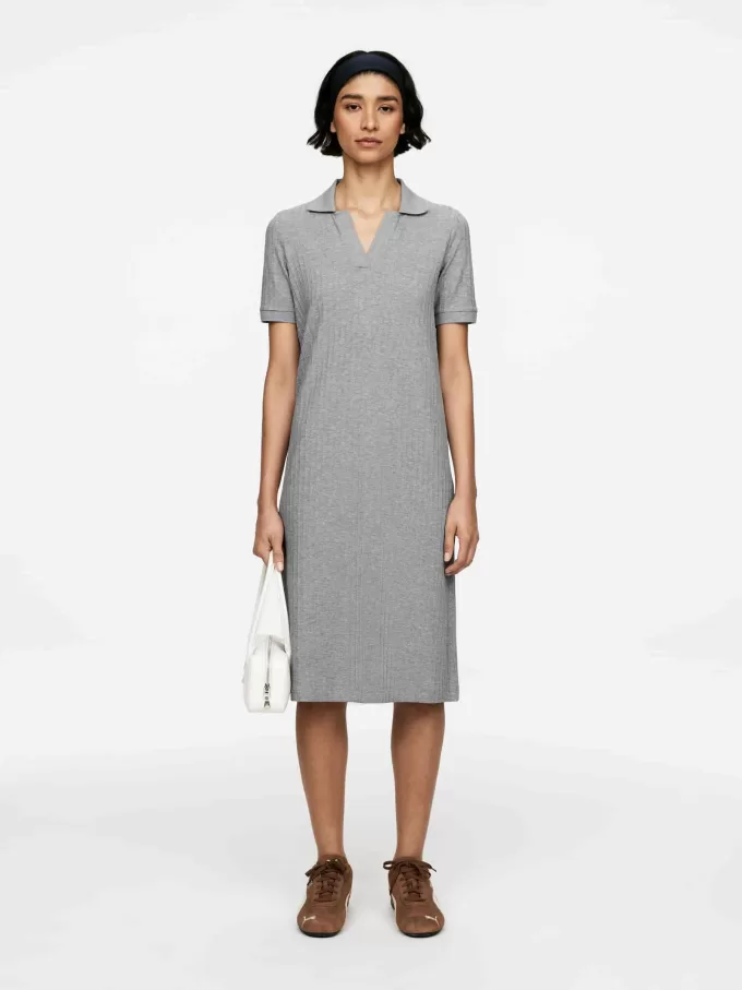 Polokleid aus Rippstrick