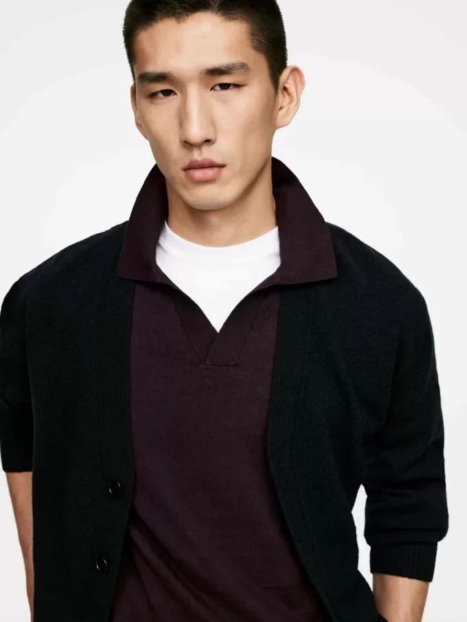 Poloshirt aus Baumwollleinen Poloshirt aus Baumwollleinen