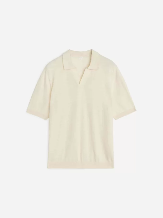 Poloshirt aus Baumwollleinen Poloshirt aus Baumwollleinen