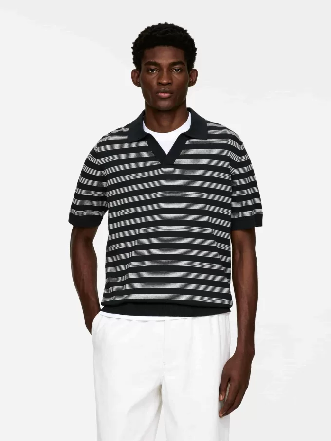 Poloshirt aus Baumwollleinen Poloshirt aus Baumwollleinen