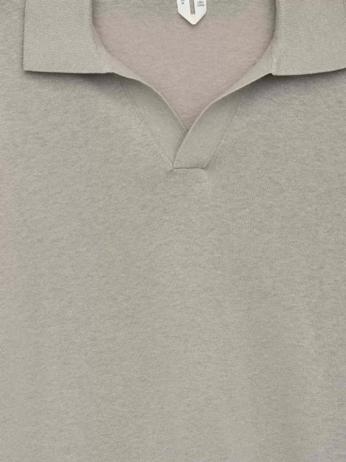 Poloshirt aus Baumwollleinen Poloshirt aus Baumwollleinen