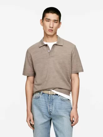 Poloshirt aus Wolle