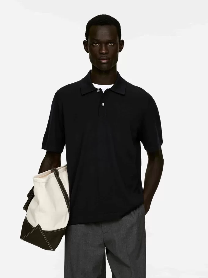 Poloshirt aus Wolle Poloshirt aus Wolle