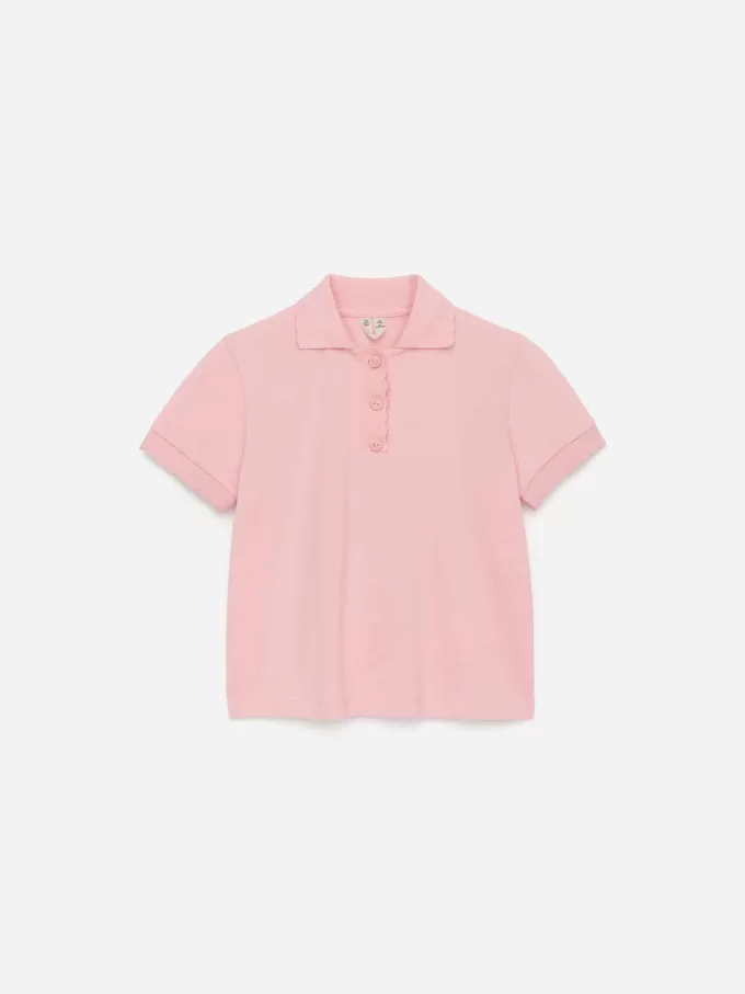 Poloshirt mit Muschelkante Poloshirt mit Muschelkante