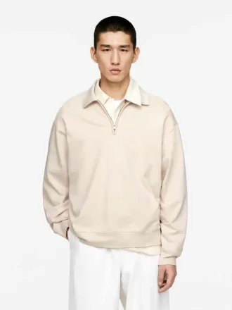 Poloshirt mit halbem Reißverschluss