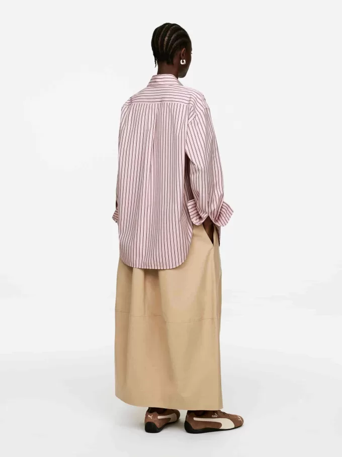 Popeline-Hemd mit entspannter Passform Popeline-Hemd mit entspannter Passform