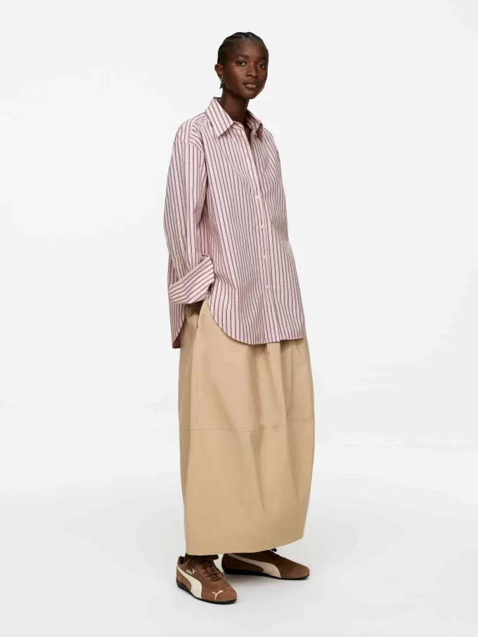 Popeline-Hemd mit entspannter Passform Popeline-Hemd mit entspannter Passform