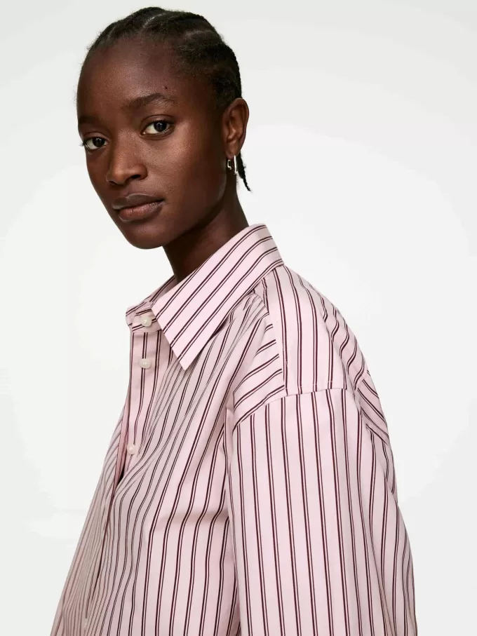 Popeline-Hemd mit entspannter Passform Popeline-Hemd mit entspannter Passform