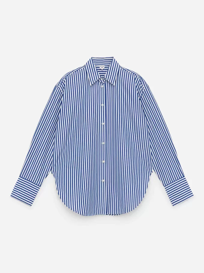 Popeline-Hemd mit entspannter Passform Popeline-Hemd mit entspannter Passform