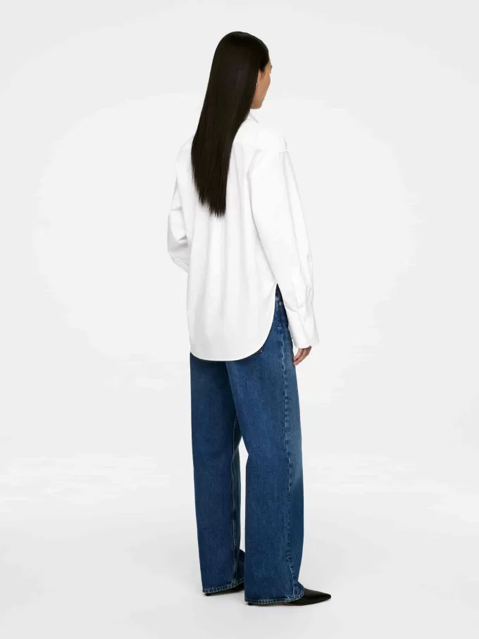 Popeline-Hemd mit entspannter Passform Popeline-Hemd mit entspannter Passform