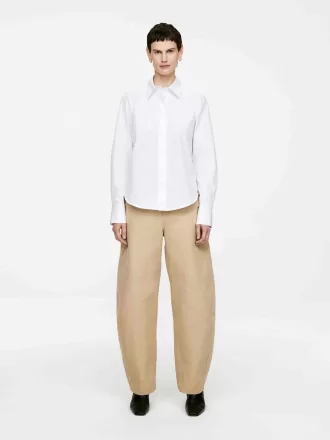 Popeline-Hemd mit normaler Passform