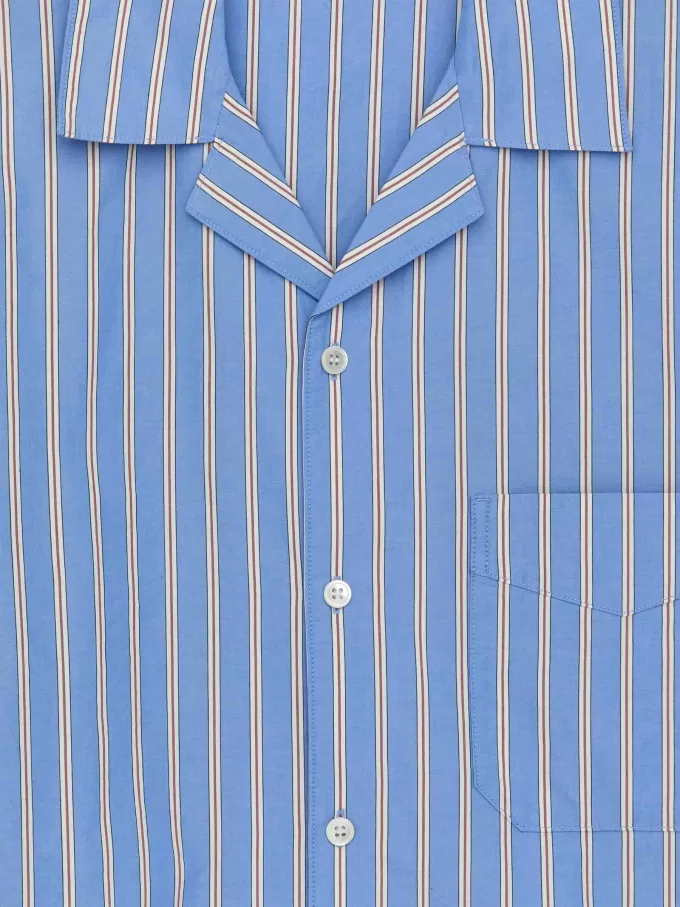 Pyjama-Hemd aus Popeline Pyjama-Hemd aus Popeline