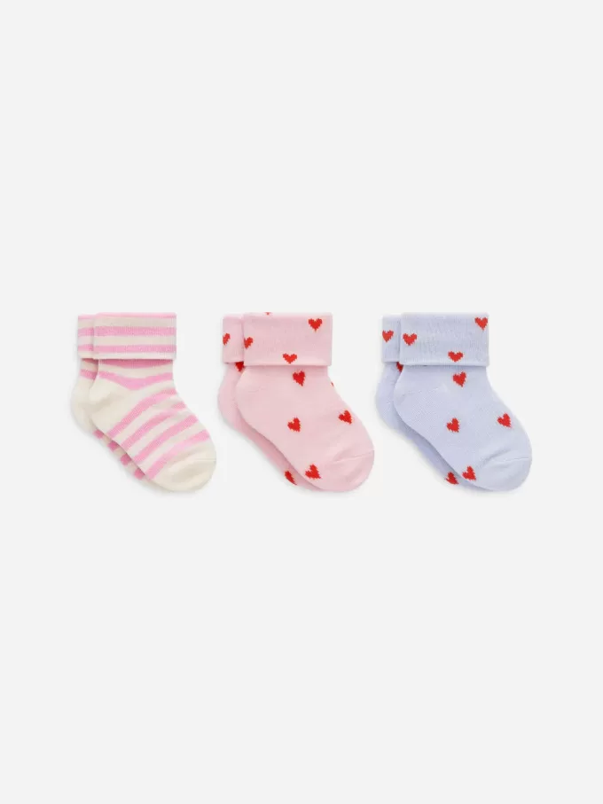 Rippsocken-Set mit 3 Paaren Rippsocken-Set mit 3 Paaren