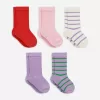 Rippstrick-Babysocken, 5 Paar Rippstrick-Babysocken, 5 Paar