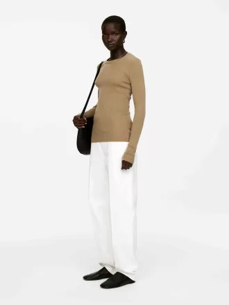 Rippstrick-Merinooberteil