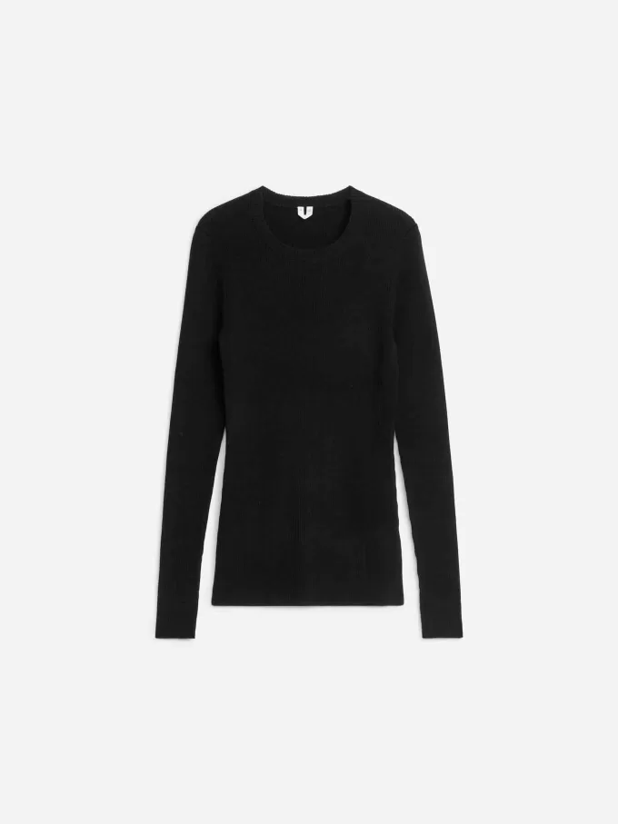 Rippstrick-Merinooberteil Rippstrick-Merinooberteil