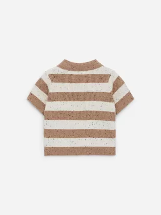 Rippstrick-Poloshirt