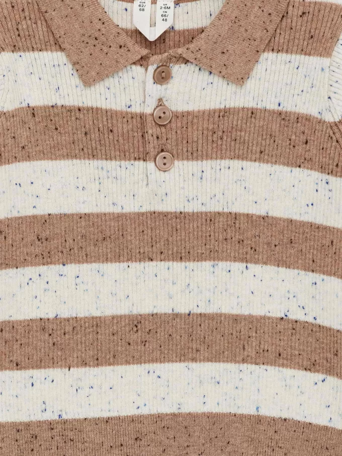 Rippstrick-Poloshirt Rippstrick-Poloshirt